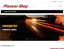 Tablet Screenshot of pioneer-shop.fi